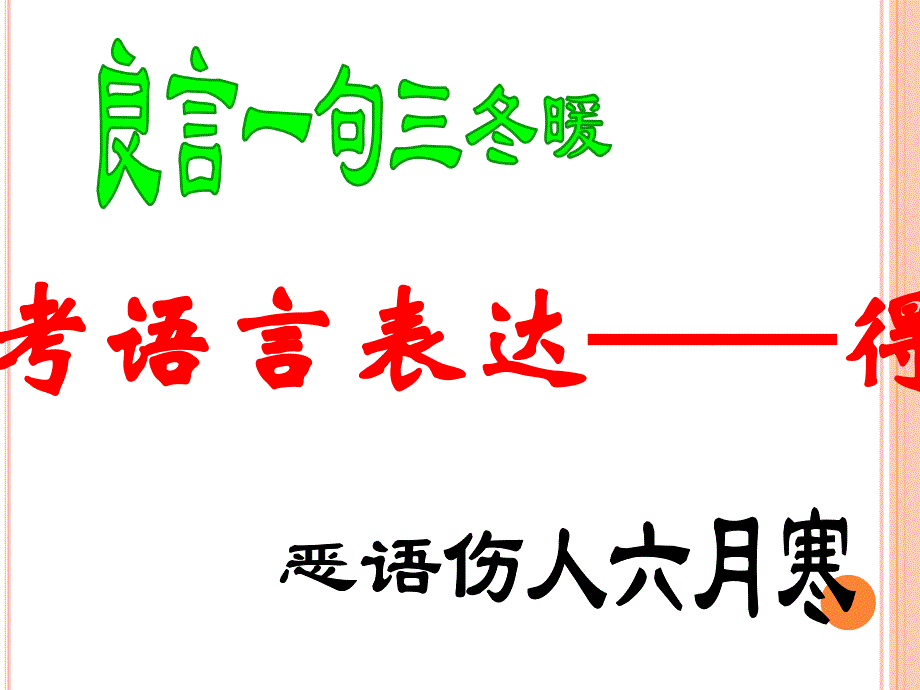 高考语言表达——得体(公开课定稿)课件_第1页