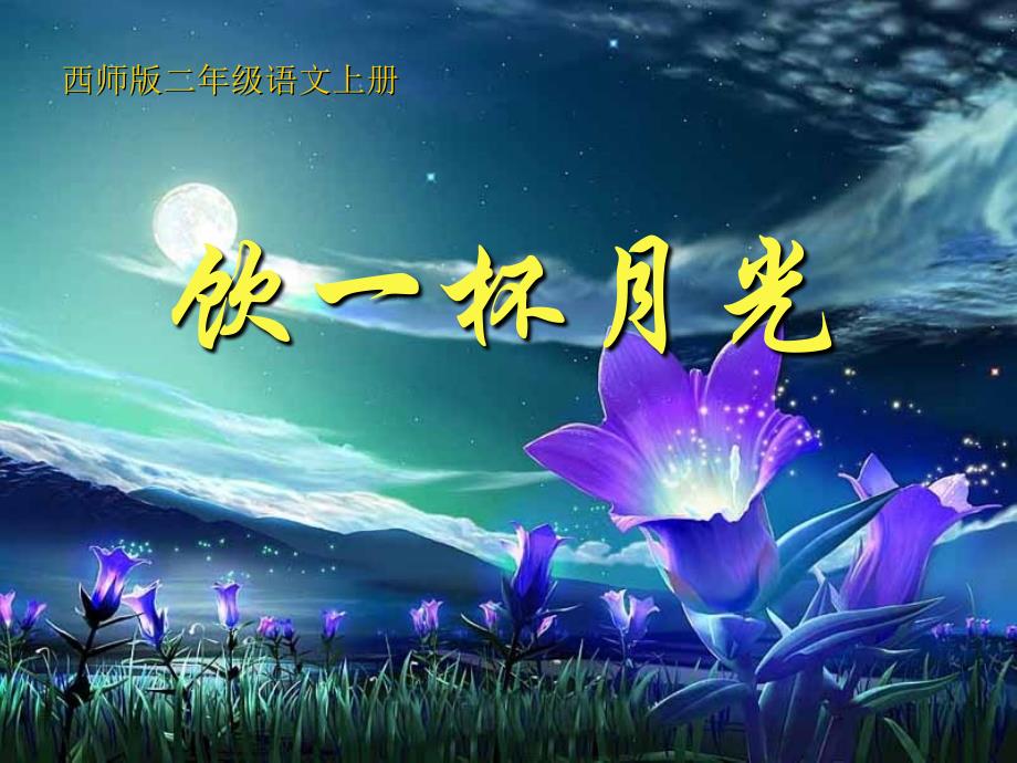 西师大版二年级上册《饮一杯月光》课件_第1页