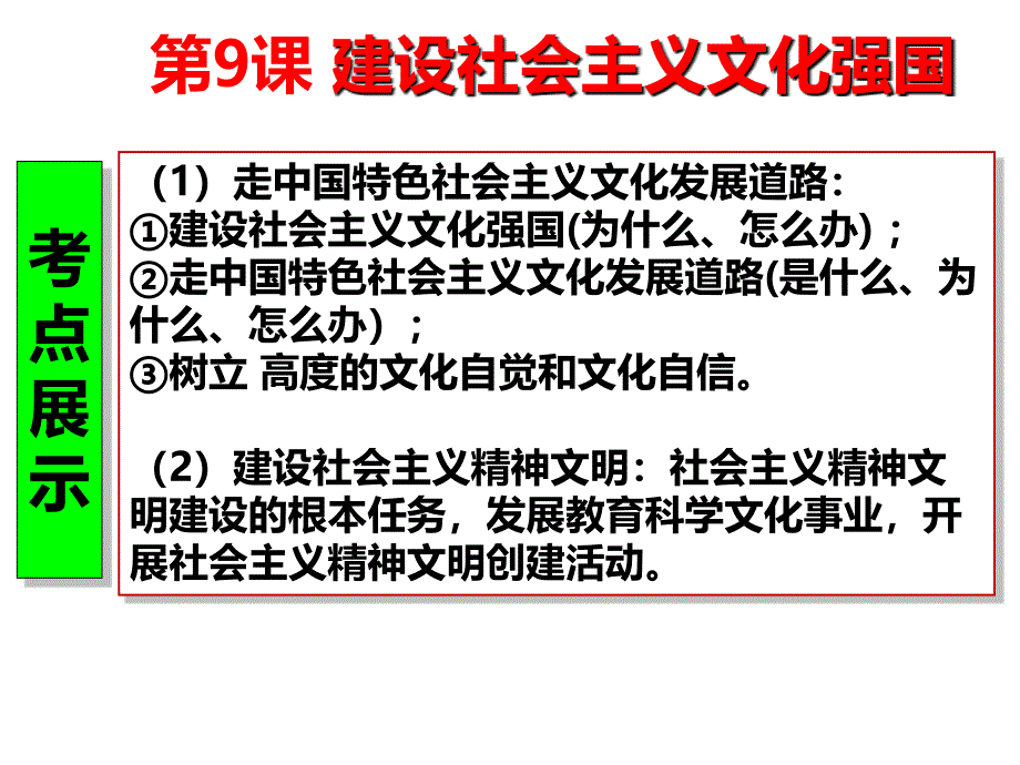 第九课 建设社会主义文化强国 (共24张PPT)_第1页