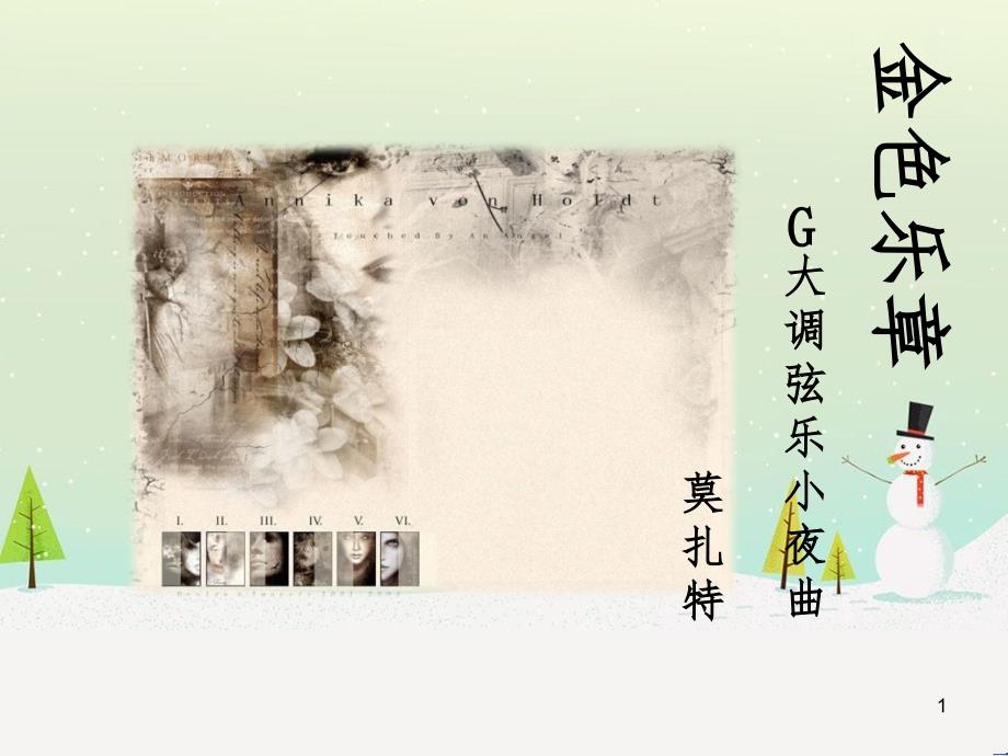 八年级音乐上册 第六单元《G大调弦乐小夜曲》课件2 湘艺版_第1页