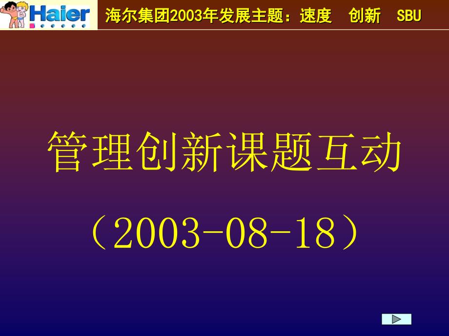 某集团发展管理创新课题互动PPT课件_第1页