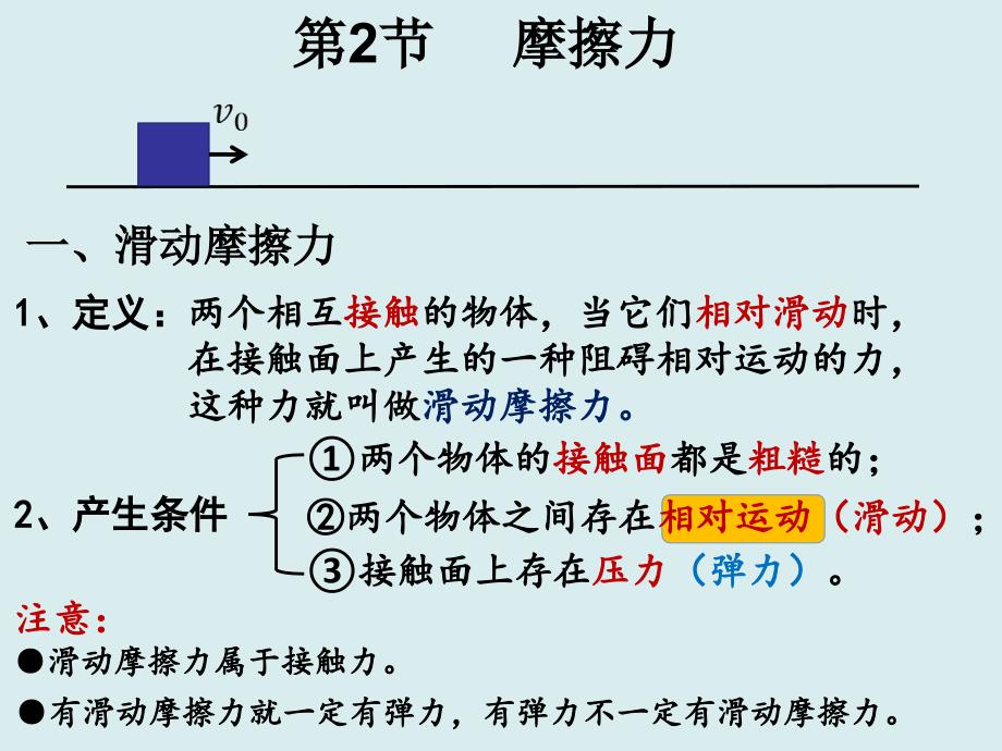 摩擦力课件 高一上学期物理人教版（2019）必修第一册_第1页