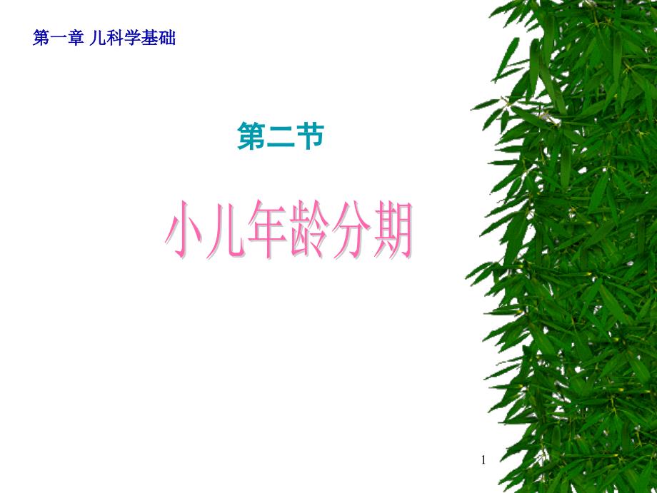 第二节 小儿年龄分期课件_第1页