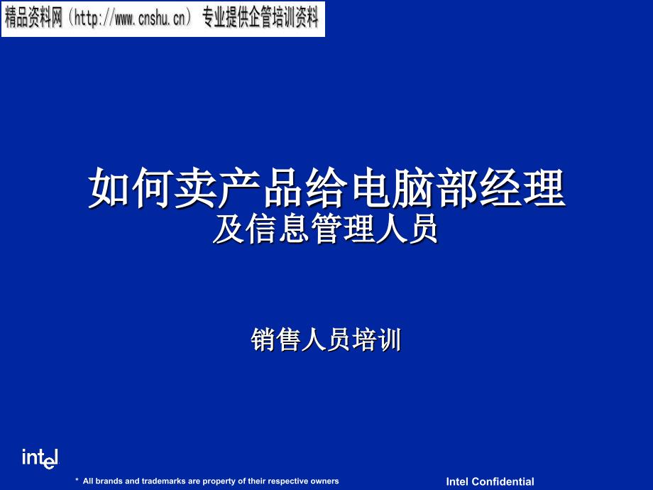 怎样卖产品给电脑部经理_第1页