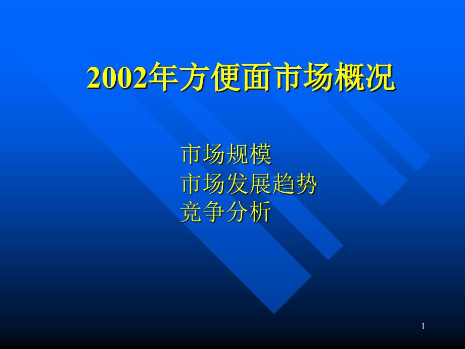 方便面行業(yè)分析(1)_第1頁