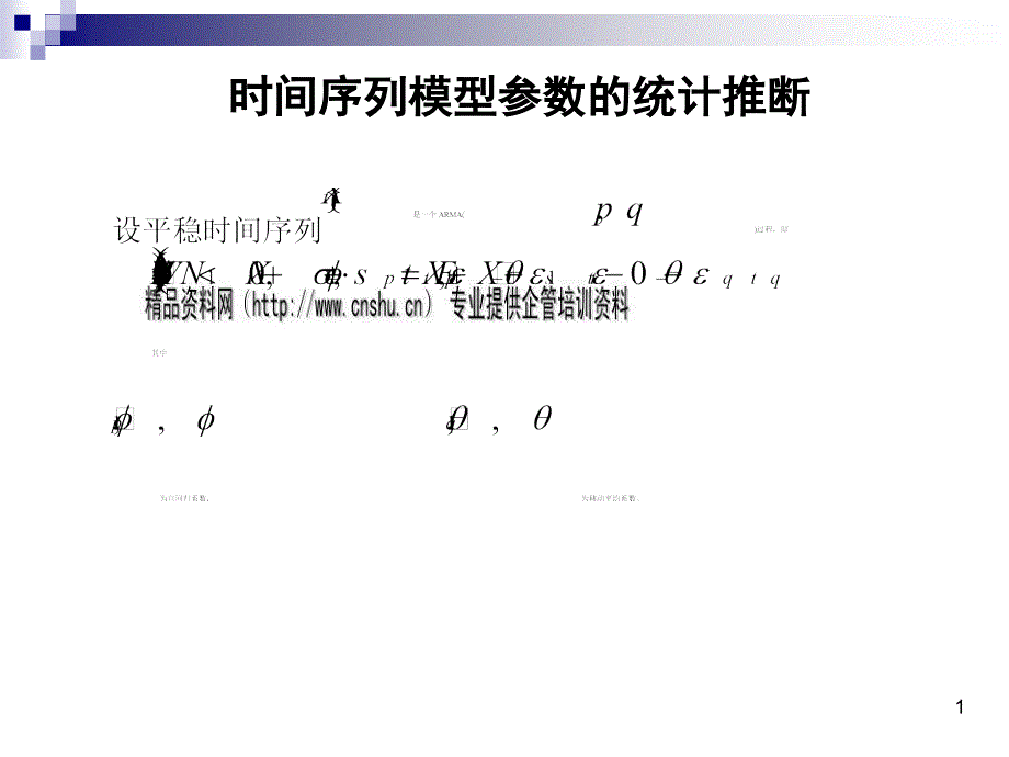 时间序列模型参数的统计推断_第1页