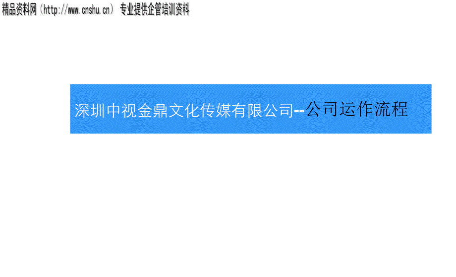 深圳某公司运作流程_第1页