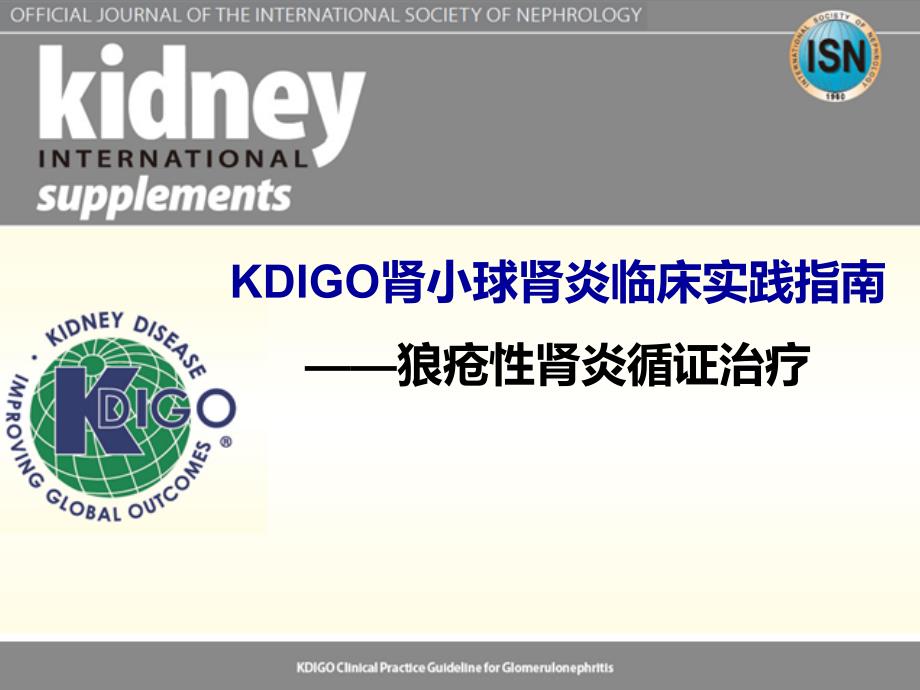 肾病科-狼疮性肾炎KDIGO-ACR指南_第1页