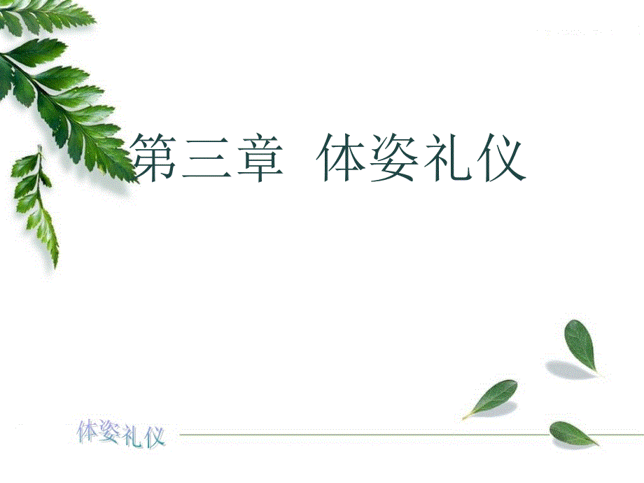 章体姿礼仪_第1页