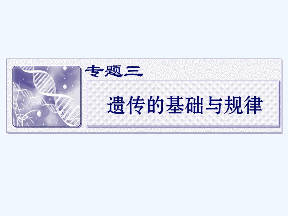 高考生物二輪專題-專題三遺傳的分子基礎(chǔ)復(fù)習(xí)課件_第1頁(yè)