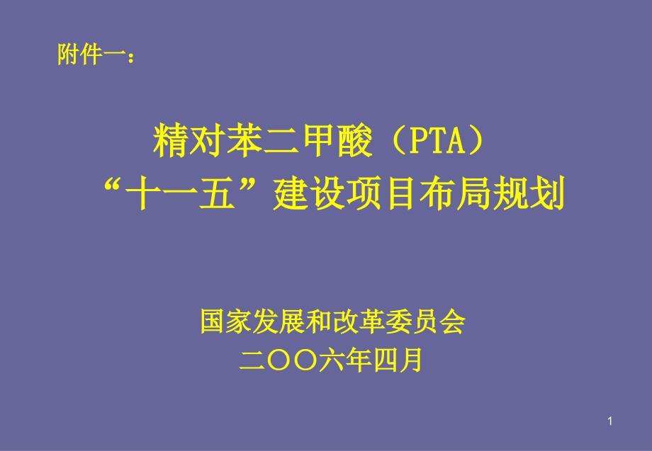 精对苯二甲酸十一五建设项目布局规划课件_第1页