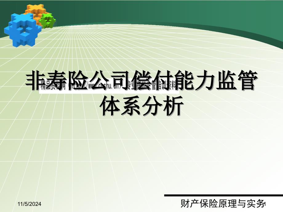 论非寿险公司偿付能力监管体系的分析_第1页