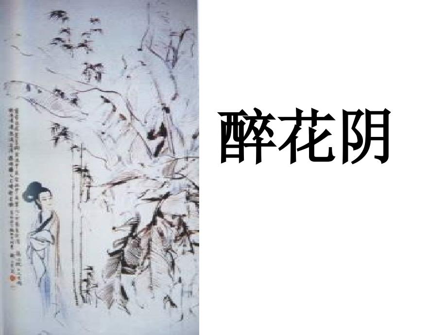 《醉花阴》优秀实用课件(教育精品)_第1页