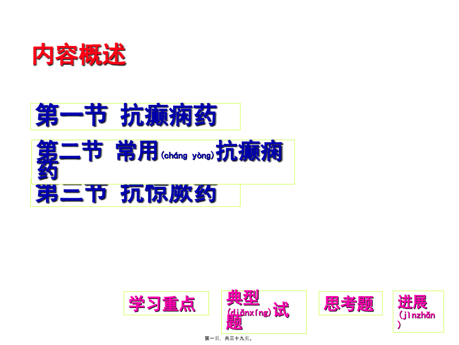 第十六章抗癫痫药和抗惊厥药四_第1页