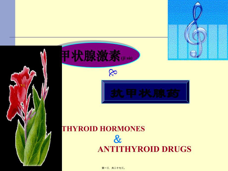 第篇甲状腺激素和抗甲状腺药_第1页