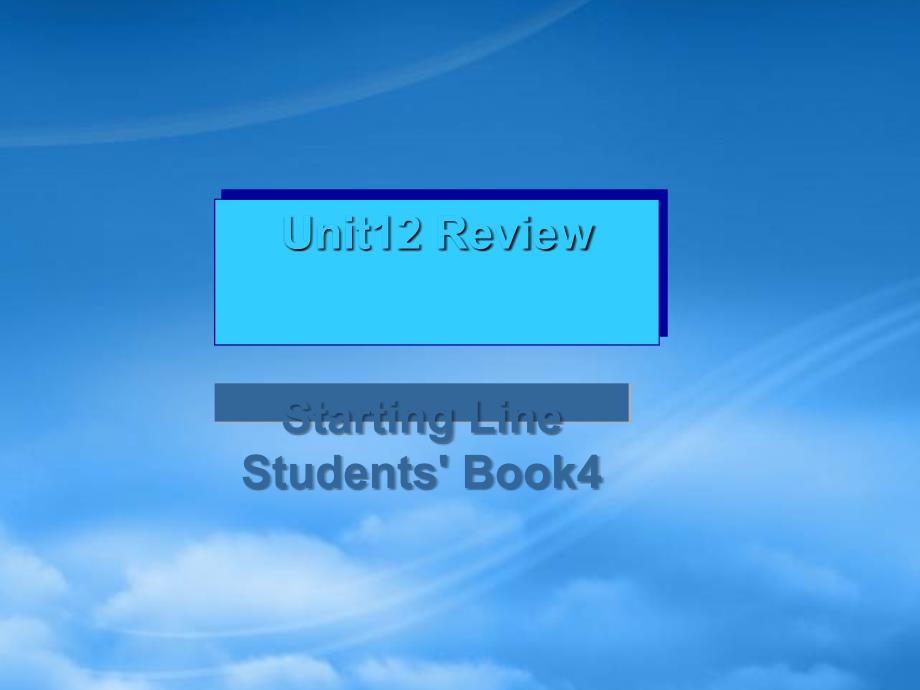 二级英语下册 Unit12 lesson69课件 人教新起点_第1页