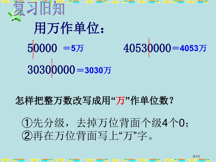 亿以上数的改写和求近似数公开课获奖课件_第1页