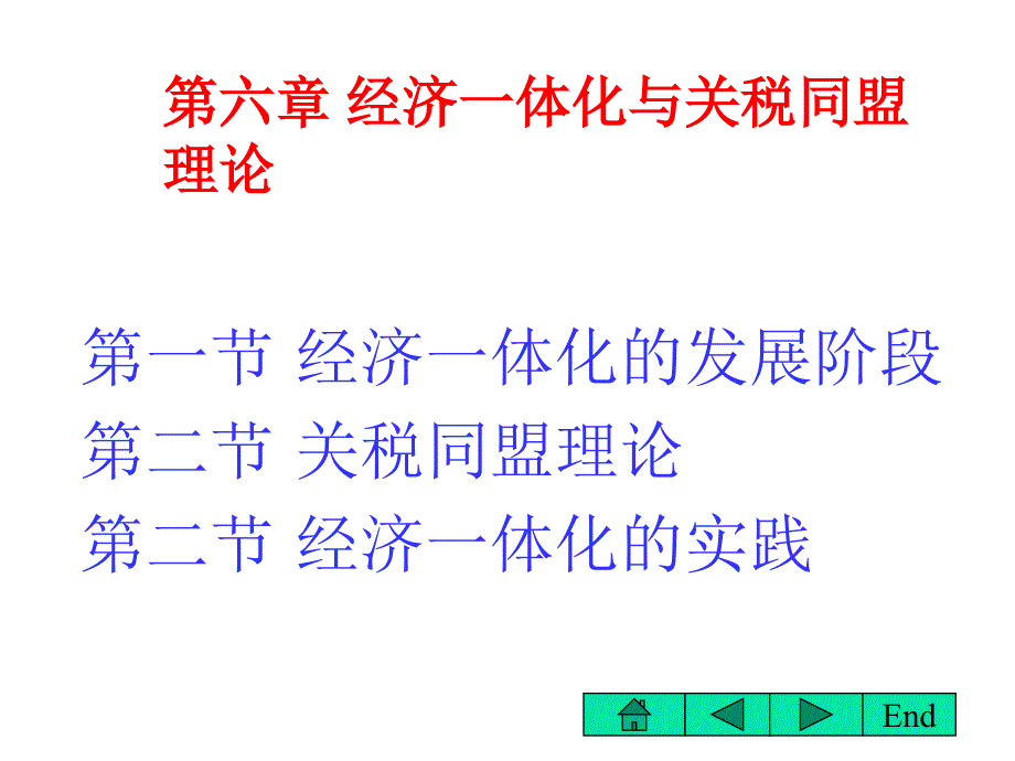 第6章经济一体化理论与实践_第1页