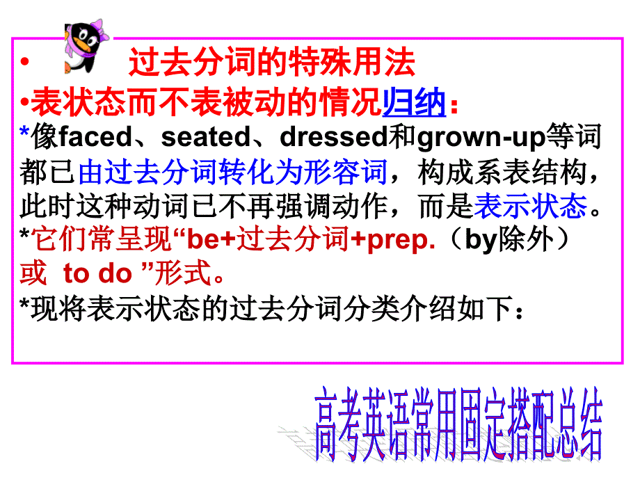 中学生高考英语必备材料10 过去分词的特殊用法 高考英_第1页