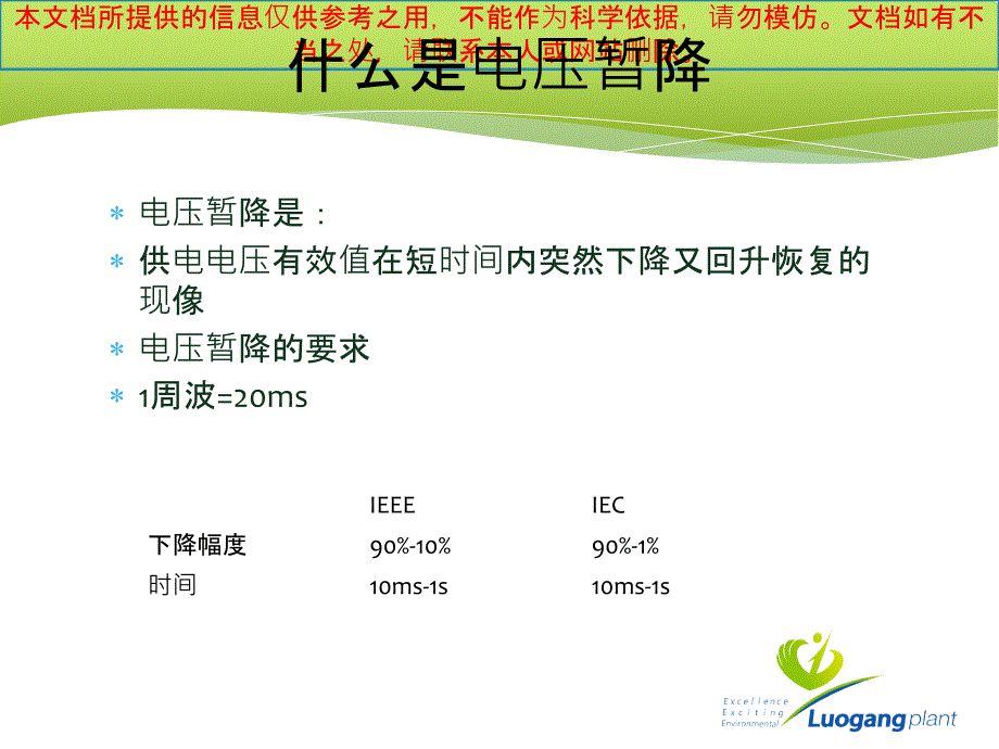 电压暂降和解决方法专业知识讲座_第1页