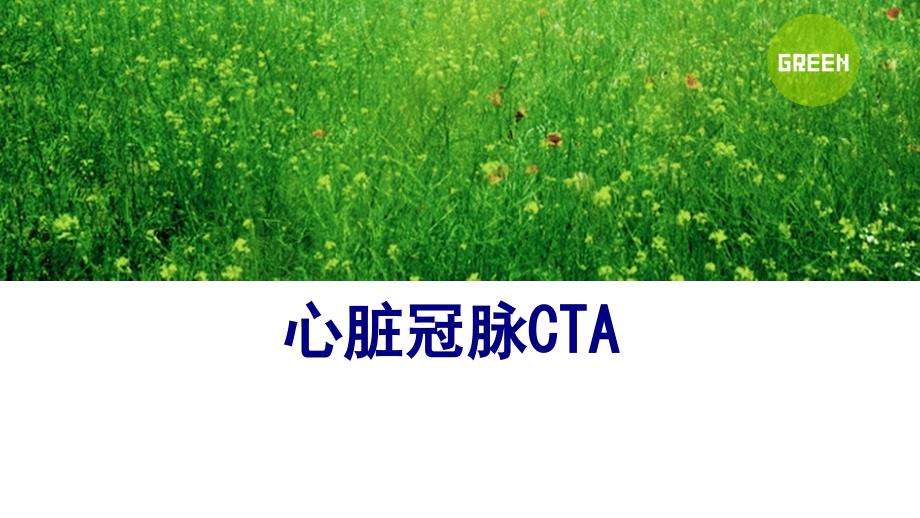 医学心脏冠脉CTAPPT培训课件_第1页