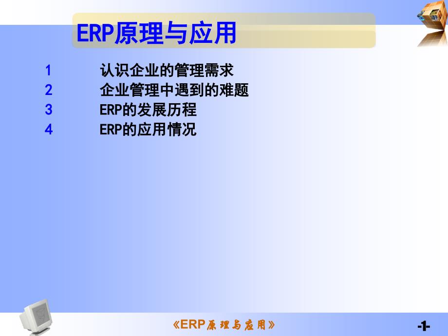 ERP原理与应用_第1页