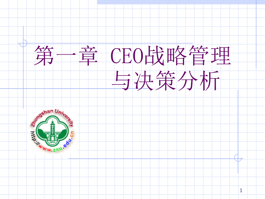 CEO战略管理与决策分析_第1页