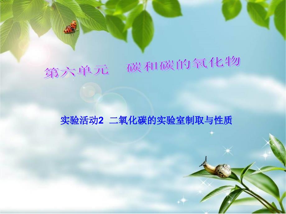 0606第六单元碳和碳的氧化物实验活动(教育精_第1页