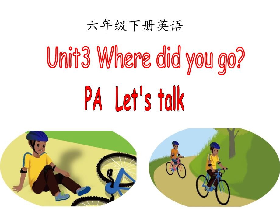 新版人教版(PEP)六年级英语下册Unit3-Where-did-you-go-PartA-Let's-talk课件_第1页