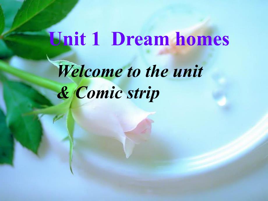 牛津译林版七下英语课件：Unit1DreamhomesWelcometotheunit＆Comicstrip01_第1页