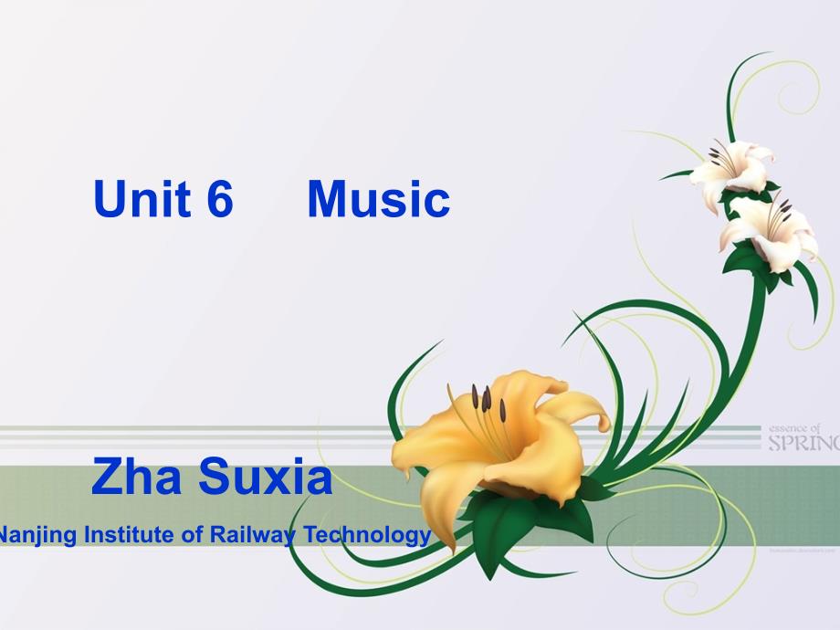 music Unit 6（精品）_第1页