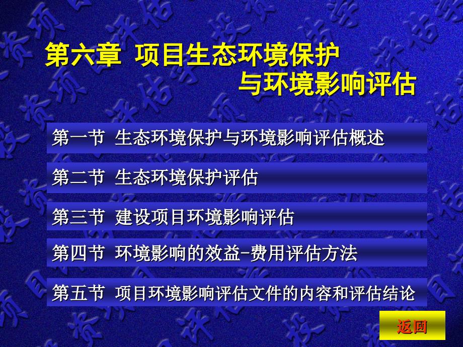 项目生态环境保护与环境影响评估_第1页