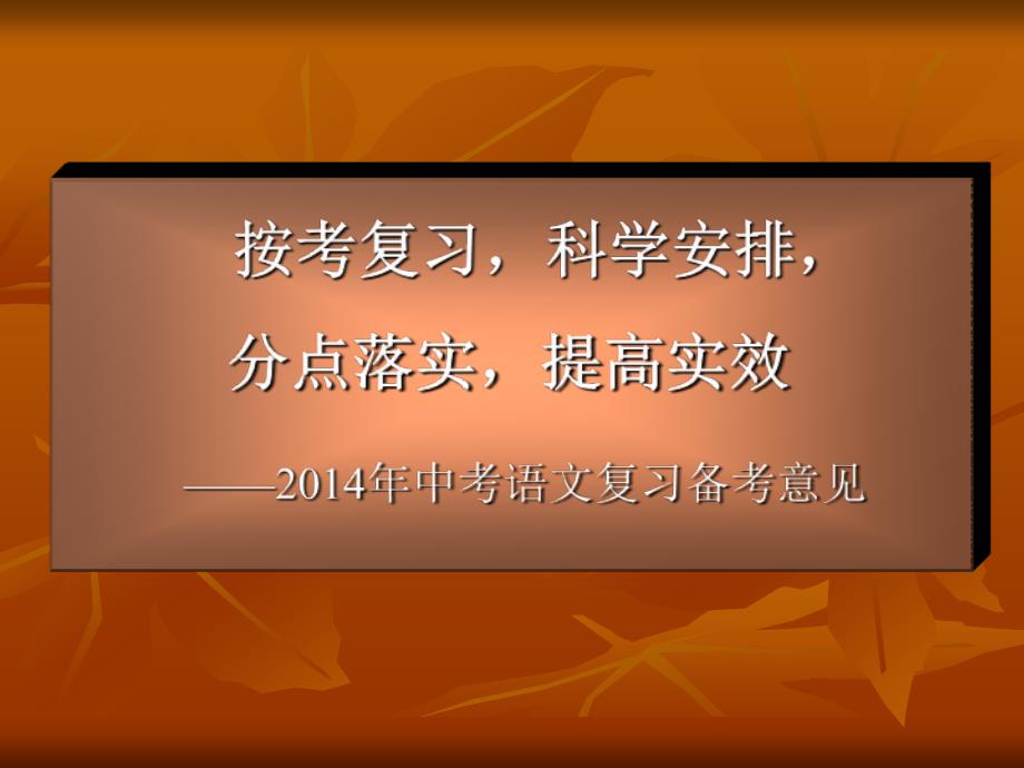 2014年中考语文复习备考意见_第1页