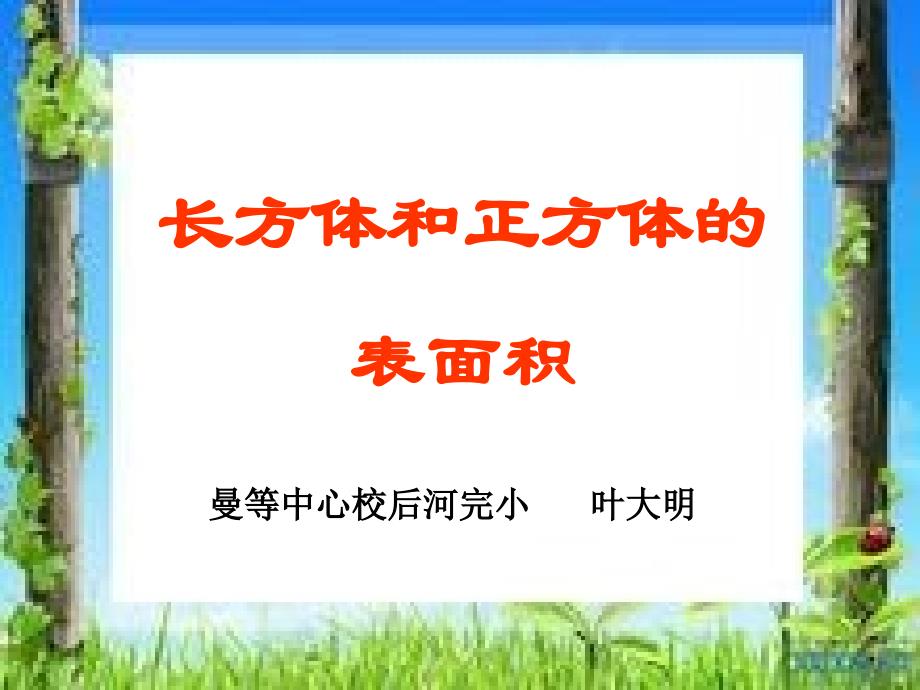 人教版五年级数学下册长方体正方体表课件_第1页