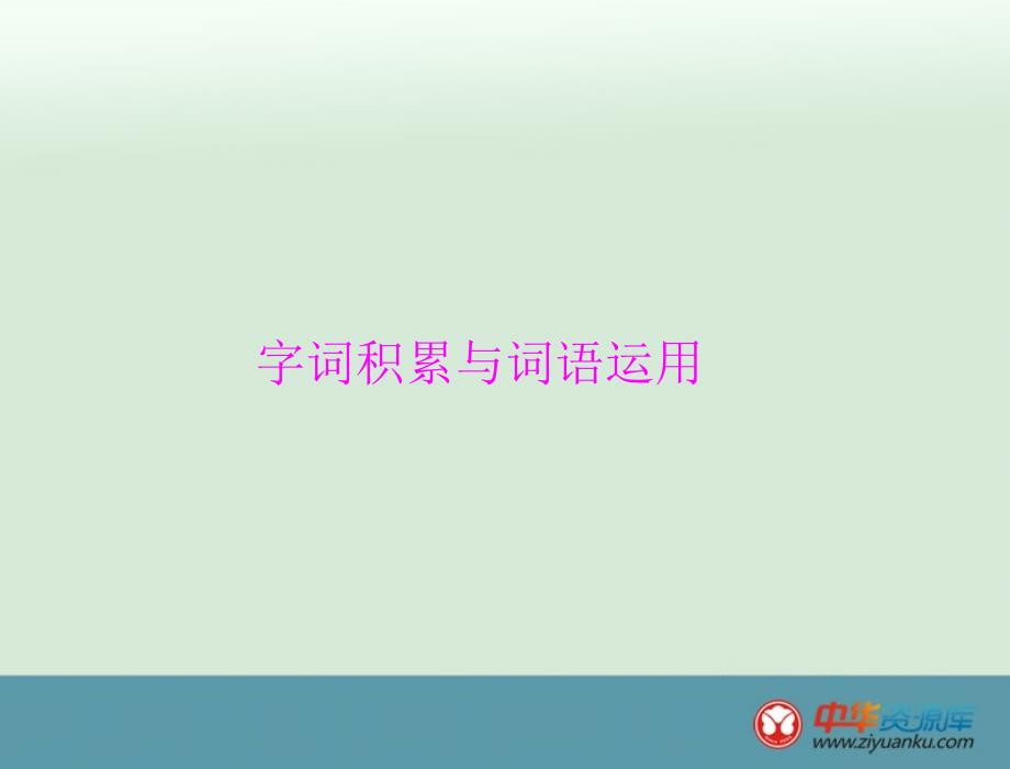 字词积累与词语运用_第1页