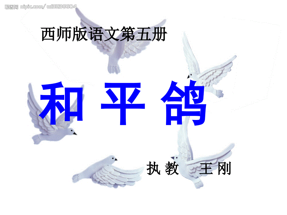 静观镇教育管理中心　　高段　语文　150王刚和平鸽_第1页