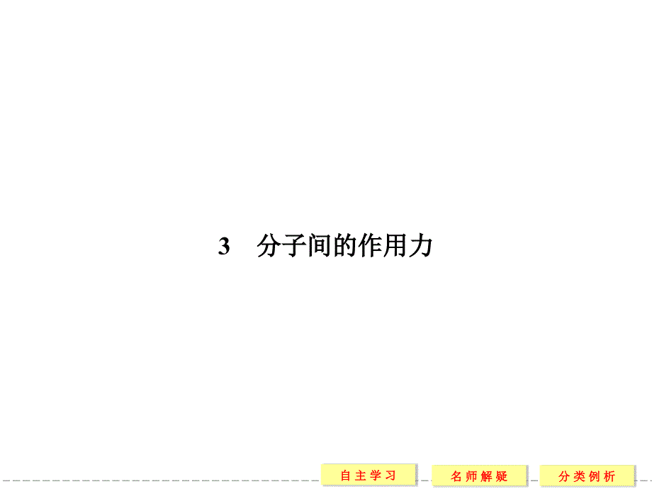 2013-2014学年高二物理配套课件：73分子间的作用力_第1页