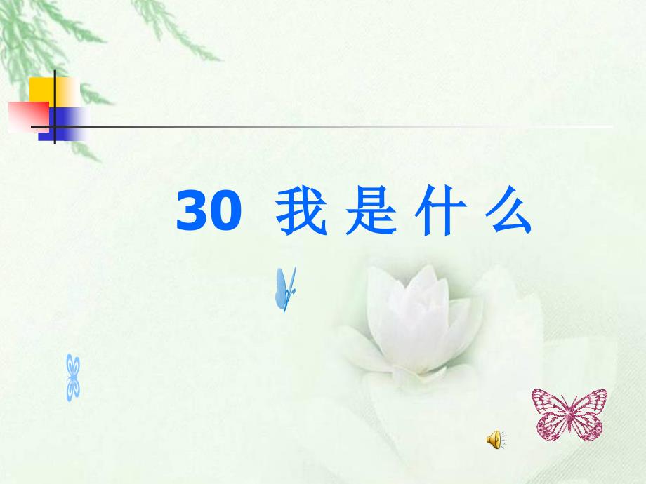 二年级语文上册30我是什么_第1页