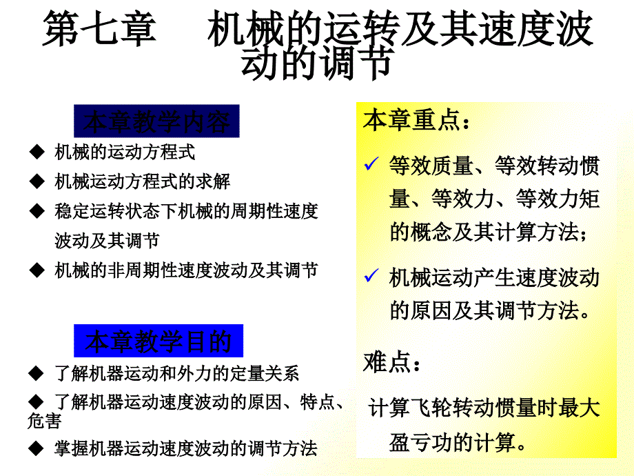 机械的运转及其速度波动的调节(ppt 46页)_第1页