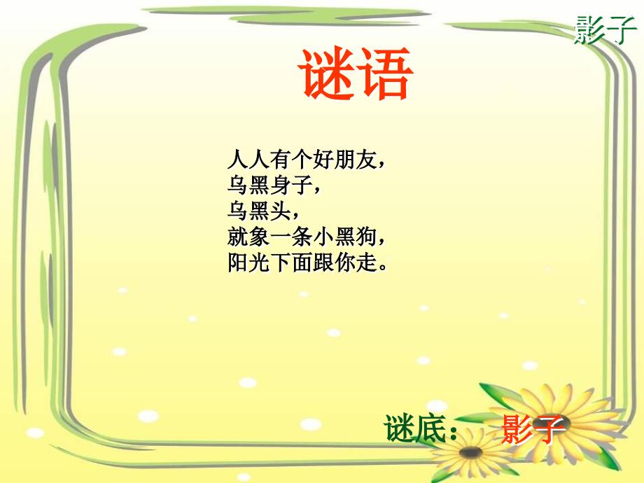 20141119144530《影子》ppt_第1页