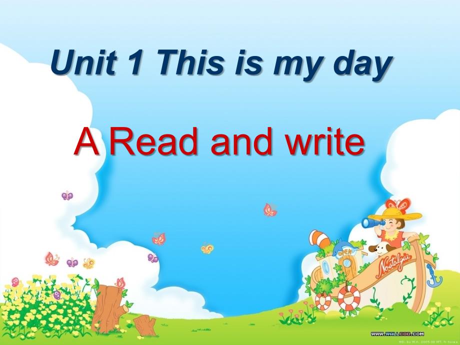 五年级下unit_1_This_is_my_day_a_read_and_write公开课课件_第1页