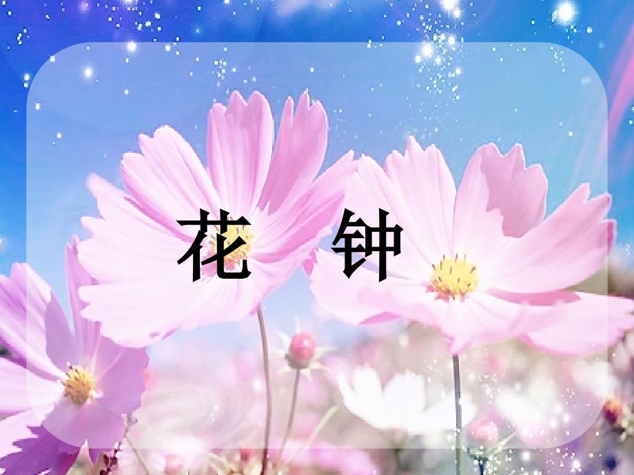 詹琼英—《花钟》课件_第1页