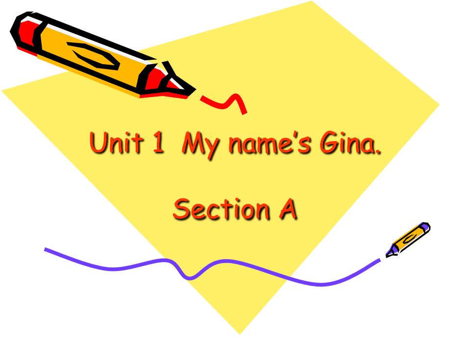 Unit1,（七年级上册)SectionA_第1页