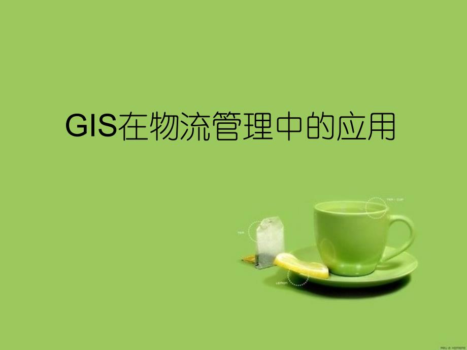 GIS在物流管理中的应用_第1页