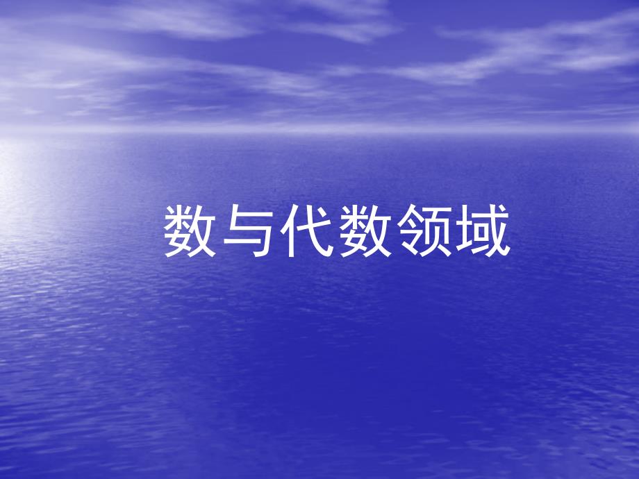 《数与代数的复习》教学课件_第1页