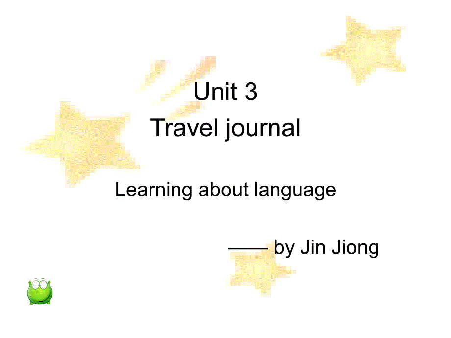 高一英语必修一_unit3_Learning_about_Language_第1页