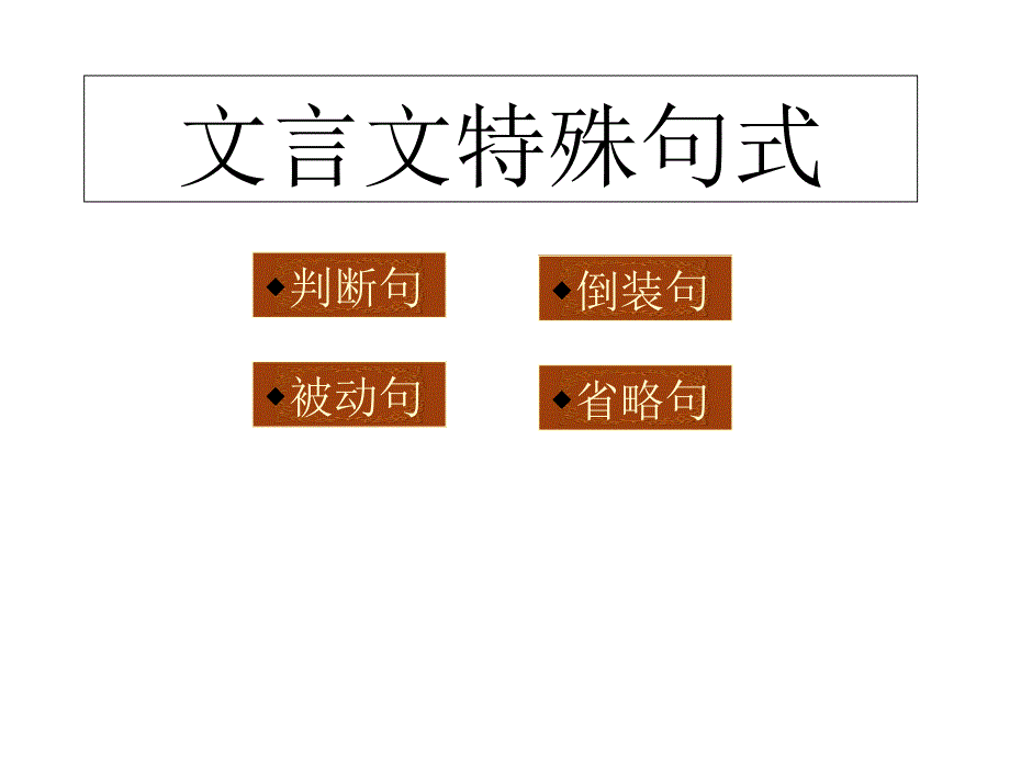 文言文特殊句式1_第1页