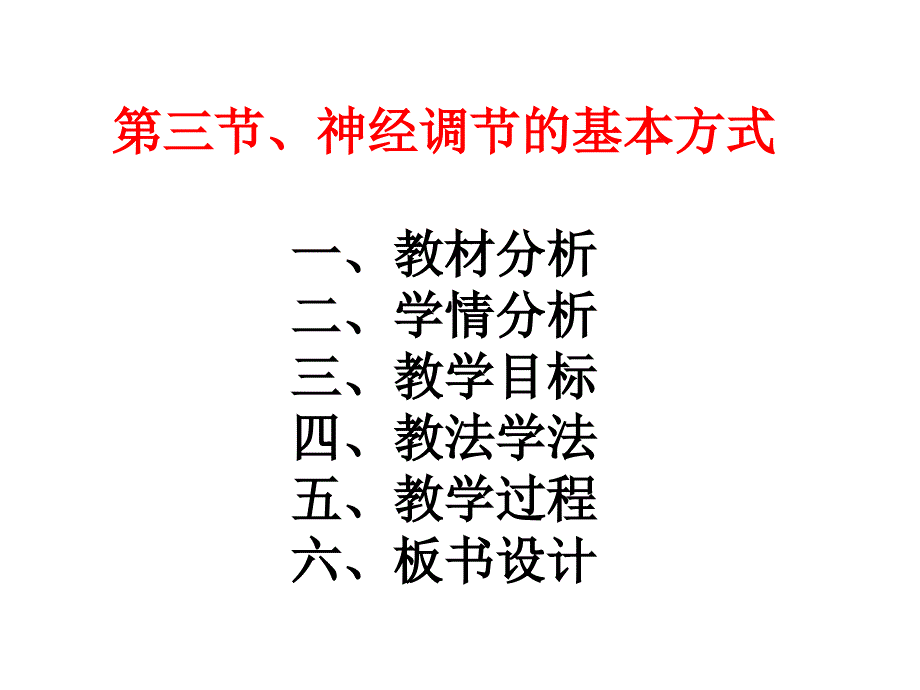 第三节、神经调节的基本方式说课_第1页