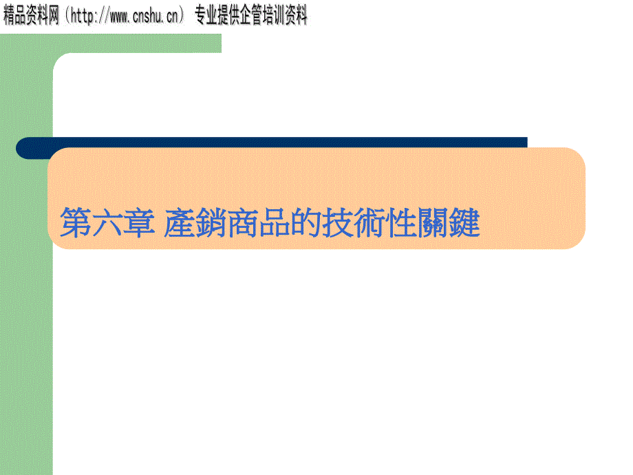 產(chǎn)銷產(chǎn)品的技術(shù)性關(guān)鍵(ppt29頁)_第1頁