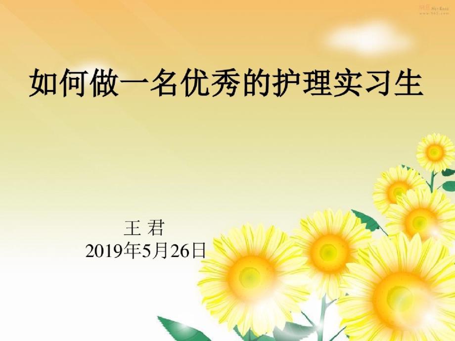 王珺如何做一名优秀的护理实习生课件_第1页